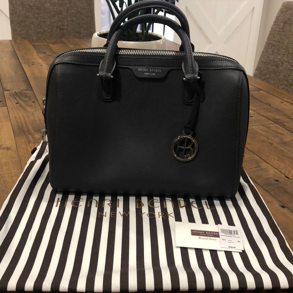 Henri Bendel West 57th Barrel Satchel
